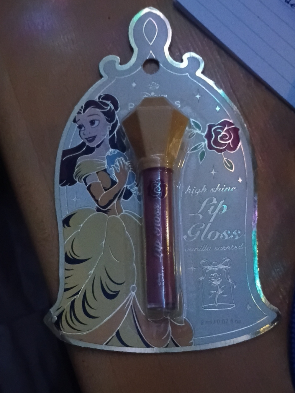 Disney Belle Lip Gloss - Vanilla Scented with Gold Cap